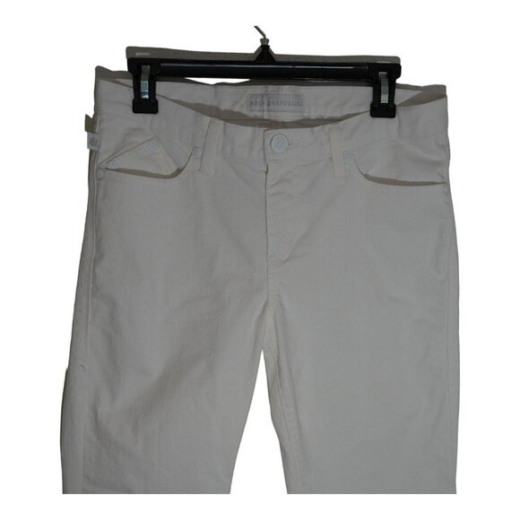 Rock & Republic Women's White Denim Bootcut Jeans Designer Fashion - Picture 2 of 10